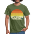 Berge Wandern Shirt Retro Style Lustiges Geschenk T-Shirt - Militärgrün