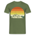 Berge Wandern Shirt Retro Style Lustiges Geschenk T-Shirt - Militärgrün