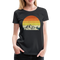 Berge Wandern Shirt Retro Style Lustiges Geschenk Frauen Premium T-Shirt - Schwarz