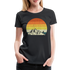 Berge Wandern Shirt Retro Style Lustiges Geschenk Frauen Premium T-Shirt - Schwarz