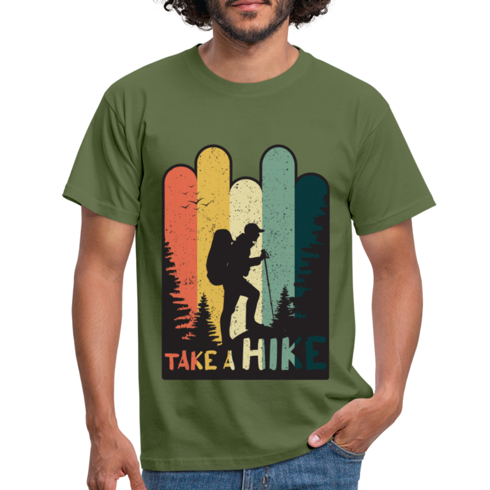 Berge Wandern Shirt Retro Style Lustiges Geschenk T-Shirt - Militärgrün