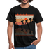 Berge Wandern Wander Shirt Retro Style Geschenk Lustiges T-Shirt - Schwarz