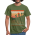 Berge Wandern Wander Shirt Retro Style Geschenk Lustiges T-Shirt - Militärgrün