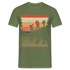 Berge Wandern Wander Shirt Retro Style Geschenk Lustiges T-Shirt - Militärgrün