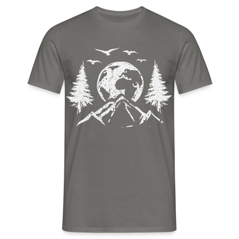 Bergmensch Berge Wandern Natur Shirt Lustiges Geschenk T-Shirt - Graphit