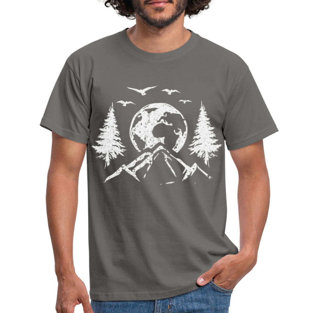 Bergmensch Berge Wandern Natur Shirt Lustiges Geschenk T-Shirt - Graphit