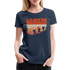 Berge Wandern Shirt Retro Style Lustiges Geschenk Frauen Premium T-Shirt - Navy