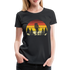 Berge Wandern Shirt Retro Style Lustiges Geschenk Frauen Premium T-Shirt - Schwarz