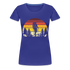 Berge Wandern Shirt Retro Style Lustiges Geschenk Frauen Premium T-Shirt - Königsblau