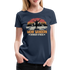 Bergmensch Berge Wandern Natur Shirt Mehr Wandern Weniger Stress Lustiges Geschenk Frauen Premium T-Shirt - Navy