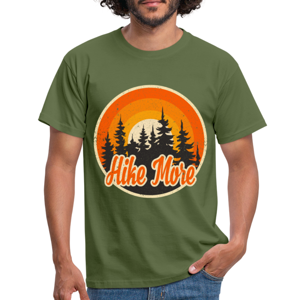 Bergmensch Berge Wandern Natur Shirt Hike More Lustiges Geschenk T-Shirt - Militärgrün