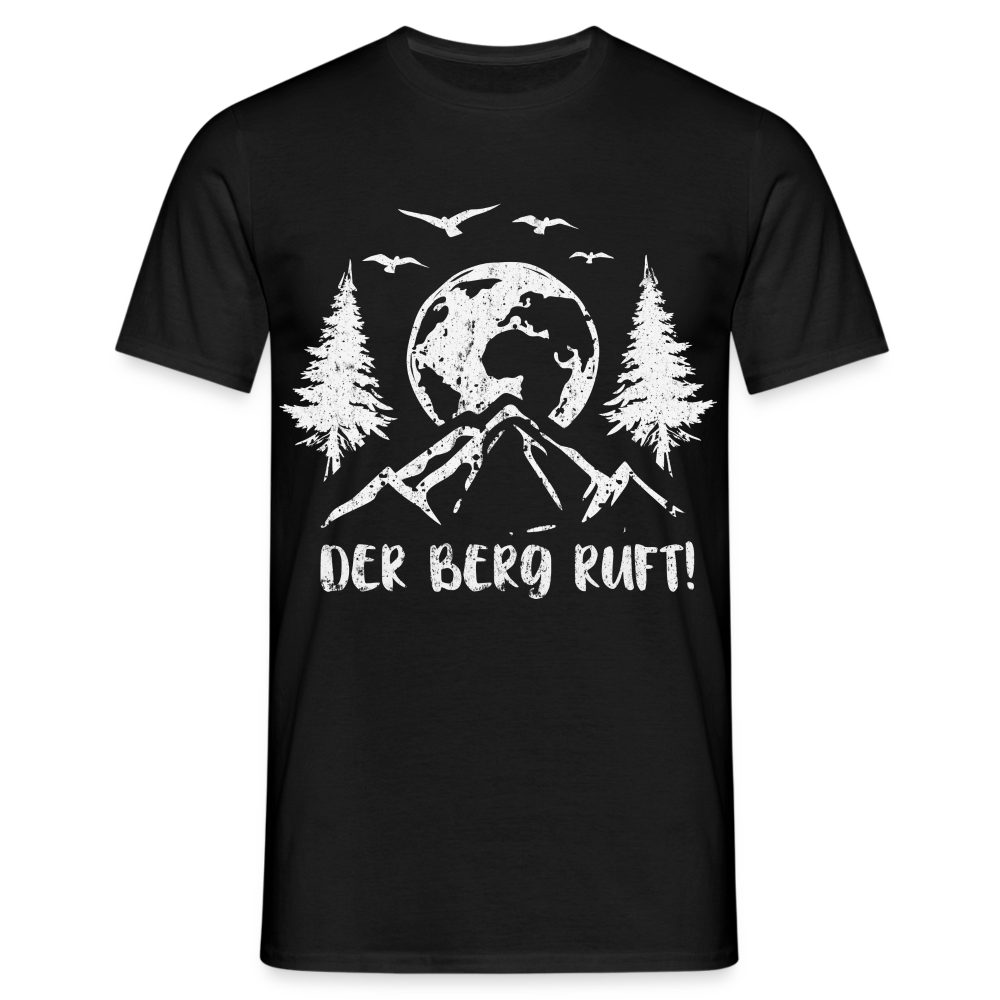 Bergmensch Berge Wandern Natur Shirt Der Berg Ruft Lustiges Geschenk T-Shirt - Schwarz