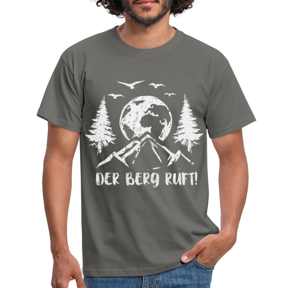 Bergmensch Berge Wandern Natur Shirt Der Berg Ruft Lustiges Geschenk T-Shirt - Graphit