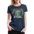 Bergmensch Berge Wandern Natur Shirt Hike Like A Girl Lustiges Geschenk Frauen Premium T-Shirt - Navy