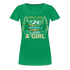 Bergmensch Berge Wandern Natur Shirt Hike Like A Girl Lustiges Geschenk Frauen Premium T-Shirt - Kelly Green