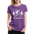 Bergmensch Berge Wandern Natur Shirt Der Berg Ruft Lustiges Geschenk Frauen Premium T-Shirt - Lila