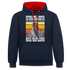 Werkstatt Shirt Einmal mit Profis war früher - heute reicht schon einmal ohne Idioten Kontrast-Hoodie - Navy/Rot