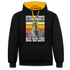 Werkstatt Shirt Einmal mit Profis war früher - heute reicht schon einmal ohne Idioten Kontrast-Hoodie - Schwarz/Gold