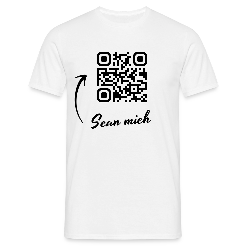 Heiratsantrag Shirt für Nerds Scan den QR Code T-Shirt - white