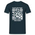 QR Code Shirt Bevor Du Fragst, NEIN Scanne das Shirt Lustiges T-Shirt - Navy
