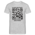 QR Code Shirt Bevor Du Fragst, NEIN Scanne das Shirt Lustiges T-Shirt - Grau meliert