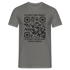 QR Code Shirt Bevor Du Fragst, NEIN Scanne das Shirt Lustiges T-Shirt - Graphit