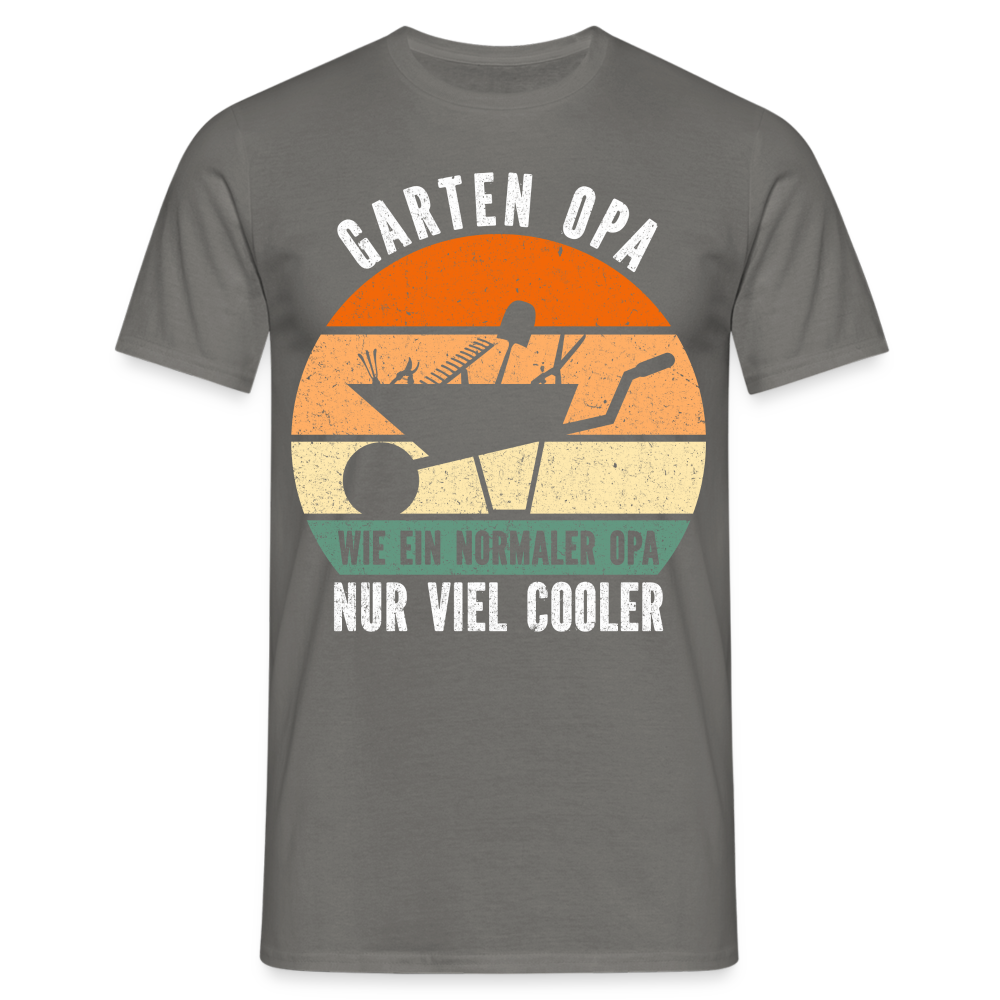 Gärtner Opa Landschaftsbau Großvater Gartenarbeit Garten T-Shirt - Graphit