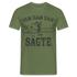 Holzfäller Wandarbeiter Shirt Kettensäge Ich kam sah und sägte Lustiges Geschenk T-Shirt - Militärgrün