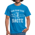 Holzfäller Wandarbeiter Shirt Kettensäge Ich kam sah und sägte Lustiges Geschenk T-Shirt - Royalblau