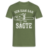 Holzfäller Wandarbeiter Shirt Kettensäge Ich kam sah und sägte Lustiges Geschenk T-Shirt - Militärgrün