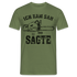 Holzfäller Wandarbeiter Shirt Kettensäge Ich kam sah und sägte Lustiges Geschenk T-Shirt - Militärgrün