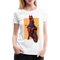 Bikerin Motorrad Fahrerin Frau auf Motorrad Frauen Premium T-Shirt - weiß