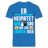 Herren JGA Shirt Junggesellenabschied Polterabend T-Shirt - Royalblau