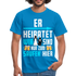 Herren JGA Shirt Junggesellenabschied Polterabend T-Shirt - Royalblau