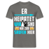 Herren JGA Shirt Junggesellenabschied Polterabend T-Shirt - Graphit