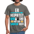 Herren JGA Shirt Junggesellenabschied Polterabend T-Shirt - Graphit