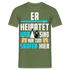 Herren JGA Shirt Junggesellenabschied Polterabend T-Shirt - Militärgrün