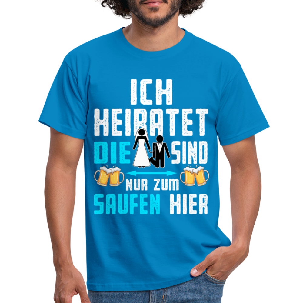 JGA Shirt Herren Bräutigam Kostüm Junggesellenabschied Männer JGA Mann T-Shirt - Royalblau