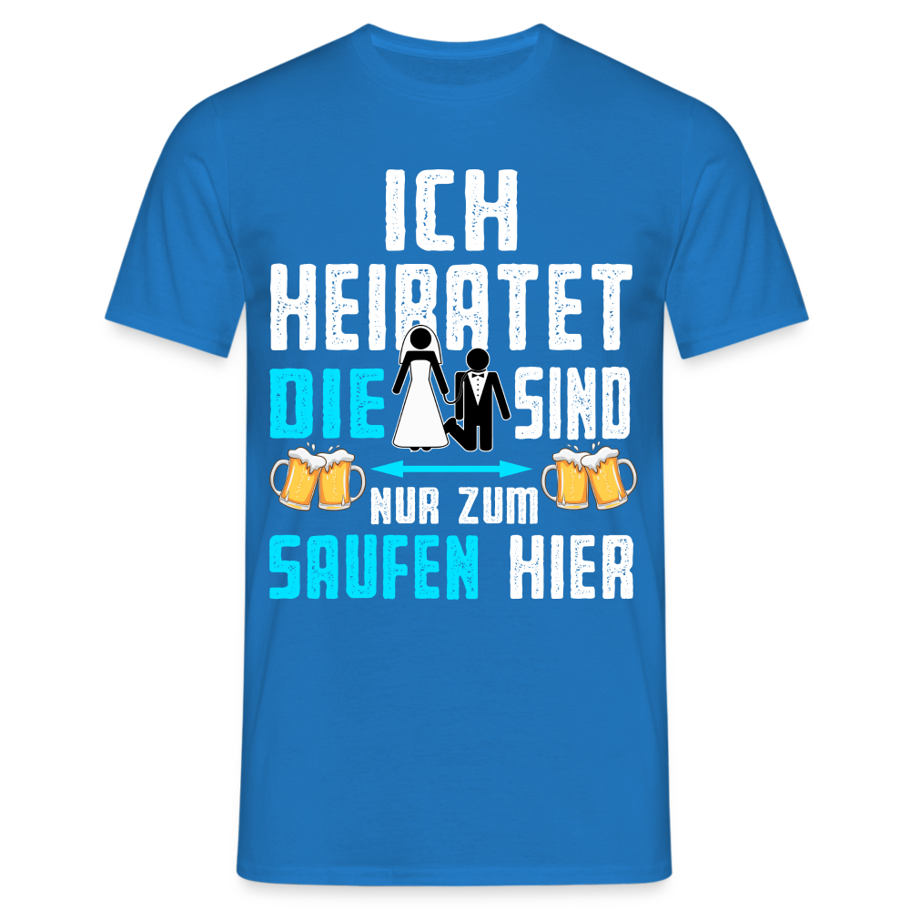 JGA Shirt Herren Bräutigam Kostüm Junggesellenabschied Männer JGA Mann T-Shirt - Royalblau