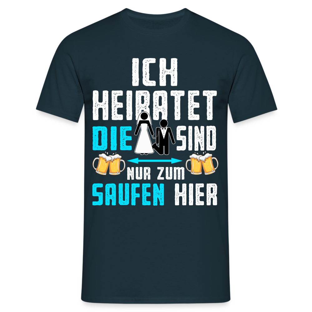 JGA Shirt Herren Bräutigam Kostüm Junggesellenabschied Männer JGA Mann T-Shirt - Navy