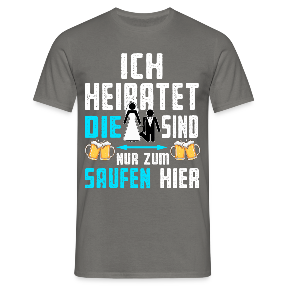 JGA Shirt Herren Bräutigam Kostüm Junggesellenabschied Männer JGA Mann T-Shirt - Graphit