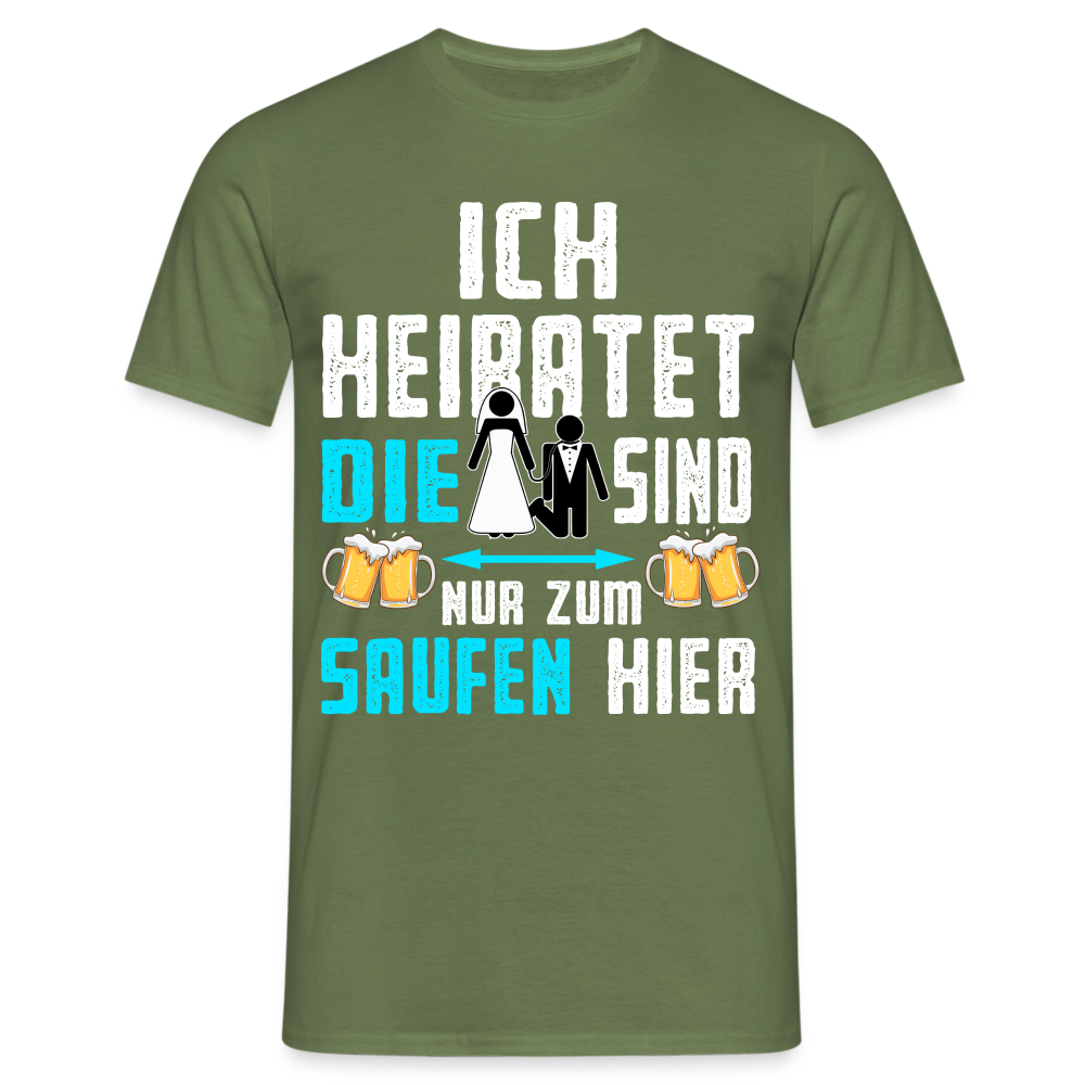 JGA Shirt Herren Bräutigam Kostüm Junggesellenabschied Männer JGA Mann T-Shirt - Militärgrün