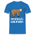 Faultier Müde Offizielles Schlafshirt Lustiges T-Shirt - Royalblau