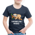 Faultier Müde Energiesparmodus Lustiges Kinder Premium T-Shirt - Navy