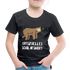 Faultier Müde Offizielles Schlafshirt Lustiges Kinder Premium T-Shirt - Schwarz