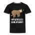 Faultier Müde Offizielles Schlafshirt Lustiges Kinder Premium T-Shirt - Schwarz