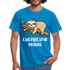 Faultier Müde Energiesparmodus Lustiges T-Shirt - Royalblau