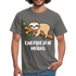 Faultier Müde Energiesparmodus Lustiges T-Shirt - Graphit