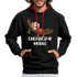 Faultier Müde Energiesparmodus Lustiger Kontrast-Hoodie - Schwarz/Rot