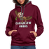 Faultier Müde Energiesparmodus Lustiger Kontrast-Hoodie - Weinrot/Anthrazit